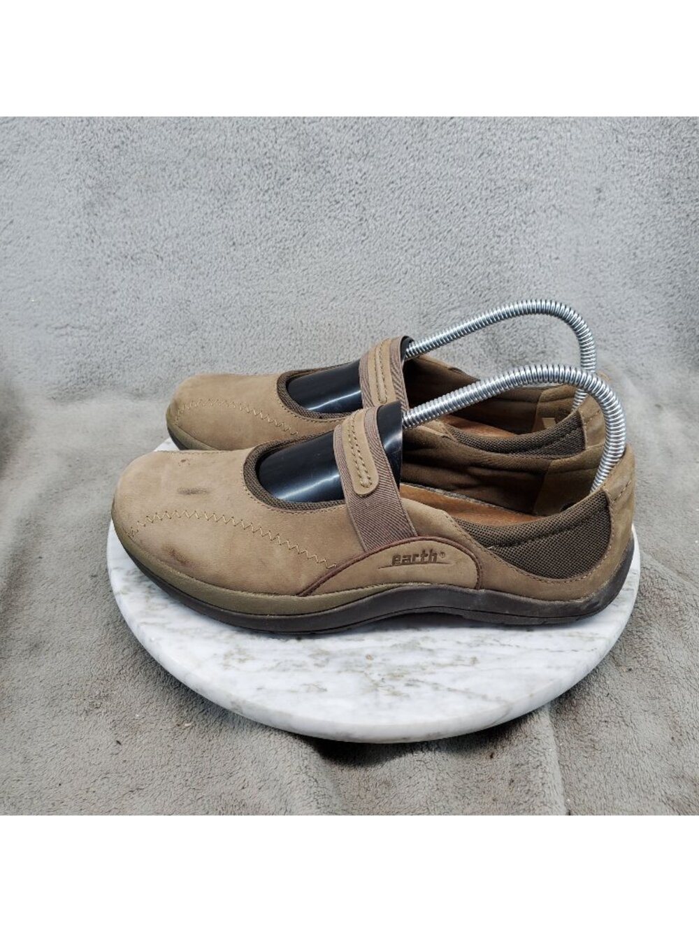 Earth Shoes Womens Size 7 Brown Leather Mary Jane *Read*